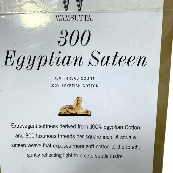 Wamsutta Pillowcases Pair Red 100% Egyptian Cotton 300ct Standard Size - Picture 4 of 6